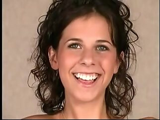 spanking amateur Lovely teen 18+ brunette enjoys booty spanking brunette