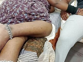 asian amateur A Tamil wife Seduces her devar and made a hot session on bed blowjob